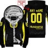Custom Name Racing - Limited Edition - Husqvarna - Yellow - Fleece Zip Hoodie