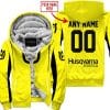 Custom Name Racing - Limited Edition - Husqvarna - Yellow V2 - Fleece Zip Hoodie