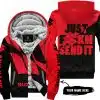 Just Fkcn Send It - 3d All Over Printed - Suzuki - Red - Fleece Zip Hoodie