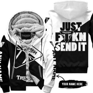 Just Fkcn Send It - 3d All Over Printed - Triumph - Fleece Zip Hoodie