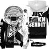 Just Fkcn Send It - 3d All Over Printed - Troy Lee Designs - Fleece Zip Hoodie