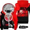 Just Fkcn Send It - 3d All Over Printed - Yamaha - Red - Fleece Zip Hoodie