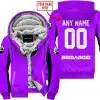 Custom Name Racing - Limited Edition - Sea Doo - Purple V2 - Fleece Zip Hoodie