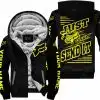 Premium Just Fckn Gonna Send It - Custom Name - Fox Racing - Yellow Black - Fleece Zip Hoodie
