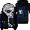 Premium Just Fckn Gonna Send It - Custom Name - Yamaha V1 - Blue Black - Fleece Zip Hoodie