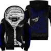 Premium Just Fckn Gonna Send It - Custom Name - Fly Racing - Navy Black - Fleece Zip Hoodie