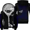 Premium Just Fckn Gonna Send It - Custom Name - Fly Racing - Navy Black - Fleece Zip Hoodie