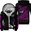 Premium Just Fckn Gonna Send It - Custom Name - Fly Racing - Pink Black - Fleece Zip Hoodie