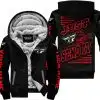 Premium Just Fckn Gonna Send It - Custom Name - Fly Racing - Red Black - Fleece Zip Hoodie