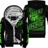 Premium Just Fckn Gonna Send It - Custom Name - Fox Racing - Green Black - Fleece Zip Hoodie