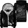Premium Just Fckn Gonna Send It - Custom Name - Fox Racing - Grey Black - Fleece Zip Hoodie