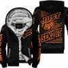 Premium Just Fckn Gonna Send It - Custom Name - Fox Racing - Orange Black - Fleece Zip Hoodie