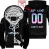Zero Fox Given – Limited Edition – Arctic Cat – Black - Fleece Zip Hoodie