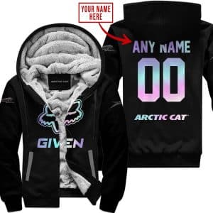 Zero Fox Given – Limited Edition – Arctic Cat – Black - Fleece Zip Hoodie