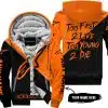 Too Fast To Live Too Young To Die - 3d All Over Printed - Alpinestars Orange - Fleece Zip Hoodie