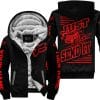 Premium Just Fckn Gonna Send It - Custom Name - Fox Racing - Red Black - Fleece Zip Hoodie