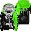 Premium Gift - Custom Name - Can-Am - Green - Fleece Zip Hoodie