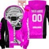 Limited Edition - Custom Name Motocrocss V2 - Sea Doo - Pink - Fleece Zip Hoodie