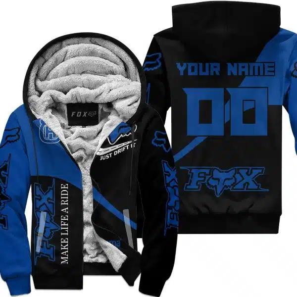 Make Life A Ride Just Send It – Husqvarna - Fleece Zip Hoodie