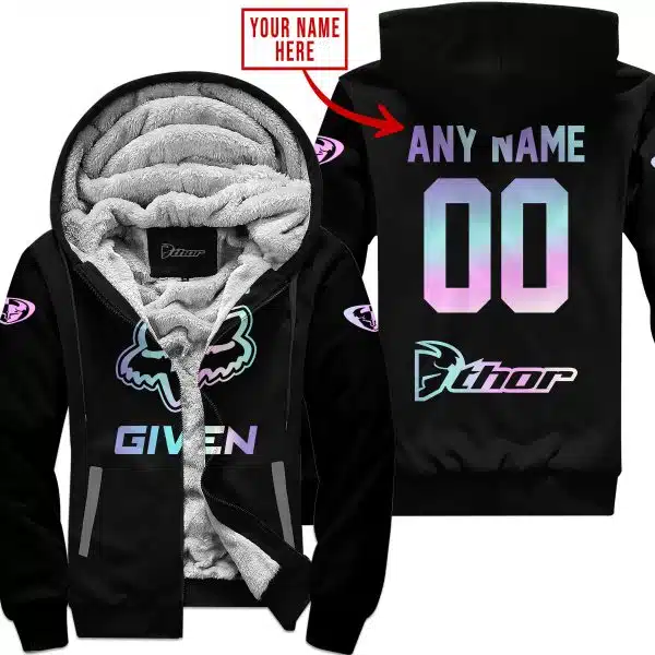Zero Fox Given – Limited Edition – Thor – Black - Fleece Zip Hoodie