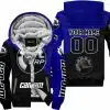 Premium Gift - Custom Name - Can-Am - Navy - Fleece Zip Hoodie