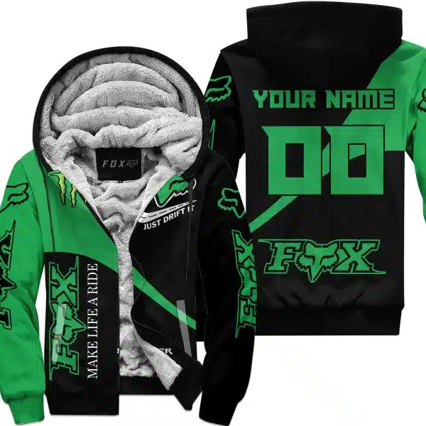 Make Life A Ride Just Send It – Monster Energy - Fleece Zip Hoodie