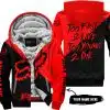 Too Fast To Live Too Young To Die - 3d All Over Printed - Fox Racing - Red - Fleece Zip Hoodie
