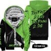 Too Fast To Live Too Young To Die - 3d All Over Printed - Arctic-Cat - Fleece Zip Hoodie