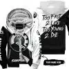 Too Fast To Live Too Young To Die - 3d All Over Printed - Can Am - Fleece Zip Hoodie