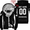 Custom Name Racing - Limited Edition - Honda - White - Fleece Zip Hoodie
