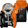 Premium Gift - Custom Name - Can-Am - Orange - Fleece Zip Hoodie