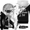 Too Fast To Live Too Young To Die - 3d All Over Printed - Triumph - Fleece Zip Hoodie
