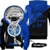 Too Fast To Live Too Young To Die - 3d All Over Printed - Yamaha - Blue - Fleece Zip Hoodie