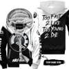 Too Fast To Live Too Young To Die - 3d All Over Printed - Ski Doo - Fleece Zip Hoodie