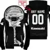 Custom Name Racing - Limited Edition - Kawasaki - White - Fleece Zip Hoodie