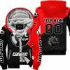 Premium Gift - Custom Name - Can-Am - Red - Fleece Zip Hoodie