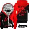 Too Fast To Live Too Young To Die - 3d All Over Printed - Alpinestars Red - Fleece Zip Hoodie