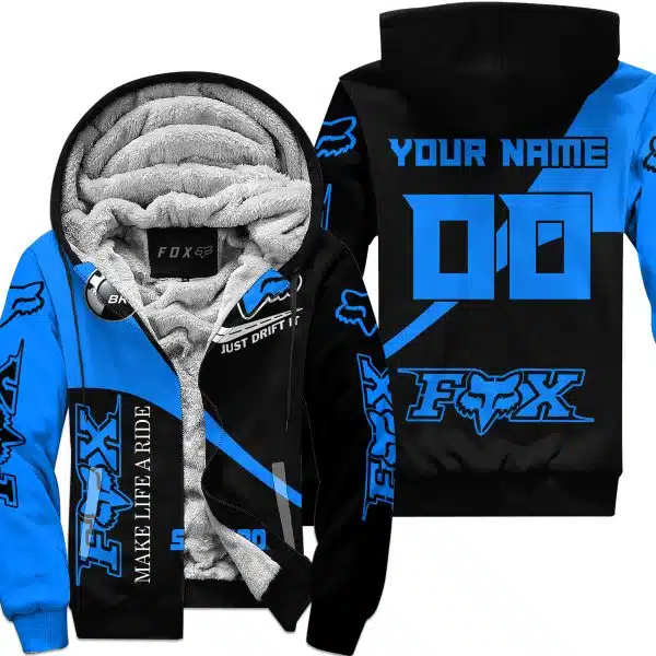 Make Life A Ride Just Send It – Sea Doo – Blue - Fleece Zip Hoodie