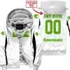 Custom Name Racing - Limited Edition - Kawasaki - White V2 - Fleece Zip Hoodie