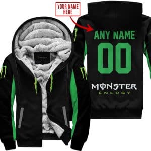 Custom Name Racing - Limited Edition - Monster - Green - Fleece Zip Hoodie