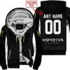 Custom Name Racing - Limited Edition - Monster - White - Fleece Zip Hoodie