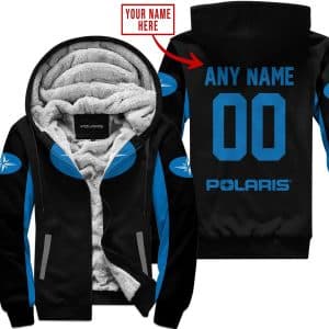 Custom Name Racing - Limited Edition - Polaris - Blue - Fleece Zip Hoodie