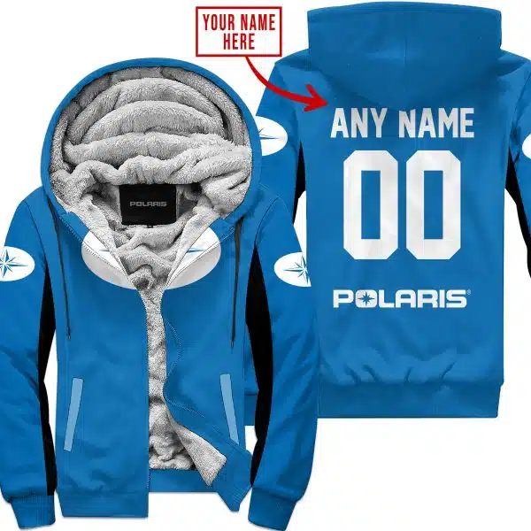 Custom Name Racing - Limited Edition - Polaris - Blue V2 - Fleece Zip Hoodie
