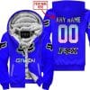 Zero Fox Given  -  Limited Edition  -  Fox Racing  -  Blue - Fleece Zip Hoodie
