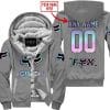 Zero Fox Given  -  Limited Edition  -  Fox Racing  -  Grey - Fleece Zip Hoodie