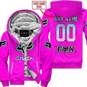 Zero Fox Given  -  Limited Edition  -  Fox Racing  -  Pink - Fleece Zip Hoodie