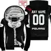 Custom Name Racing - Limited Edition - Polaris - White - Fleece Zip Hoodie