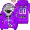 Zero Fox Given  -  Limited Edition  -  Fox Racing  -  Purple - Fleece Zip Hoodie