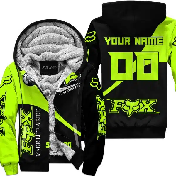 Make Life A Ride Just Send It – Sea Doo – Neon - Fleece Zip Hoodie