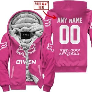 Zero Fox Given  -  Limited Edition  -  Fox Racing  -  Pink 1 - Fleece Zip Hoodie